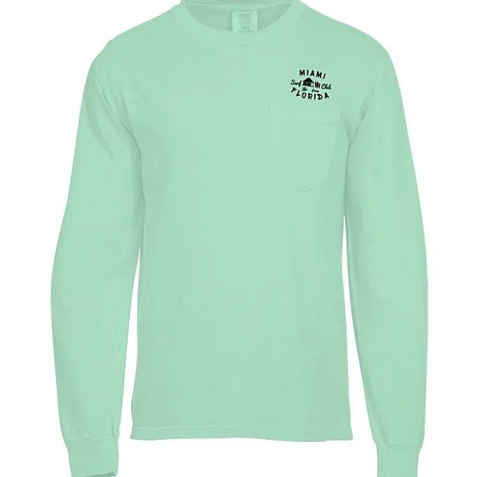 Comfort Colors Garment-Dyed 6.1-oz LS Pocket T-Shirt - Screen