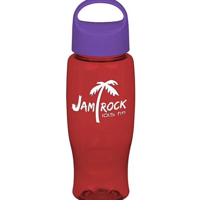Comfort Grip Bottle with Oval Crest Lid - 27 oz.