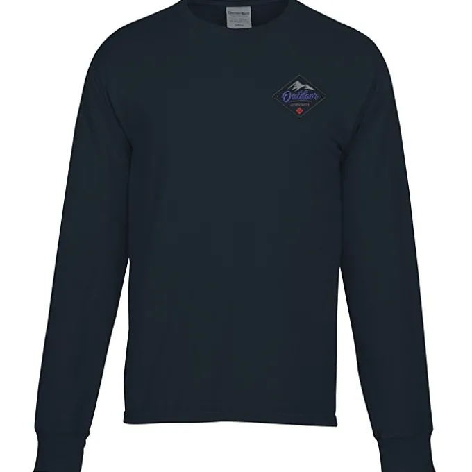 ComfortWash Garment-Dyed LS Tee - Embroidered