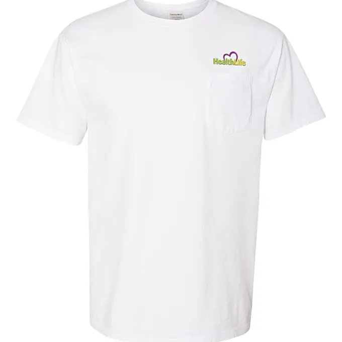 ComfortWash Garment-Dyed Pocket Tee - Embroidered