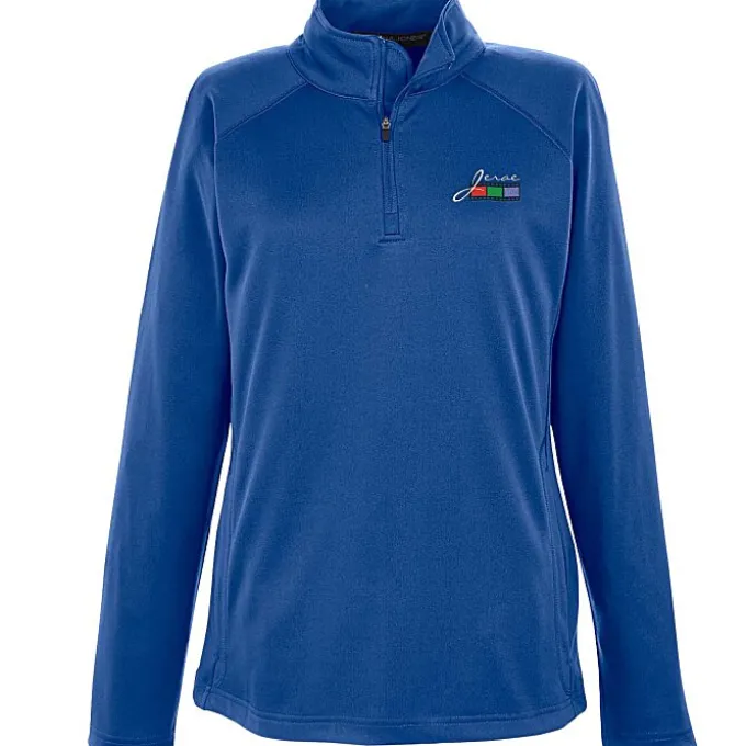 Compass Stretch Tech-Shell 1/4-Zip Pullover - Ladies' - Embroidered