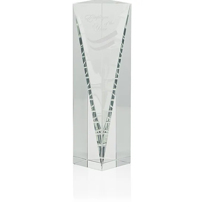 Conquest Crystal Tower Award - 8 inches
