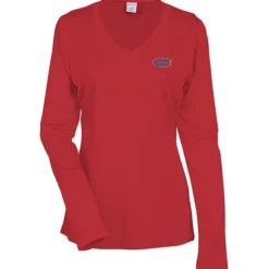 Contender Athletic LS V-Neck T-Shirt - Ladies' - Embroidered