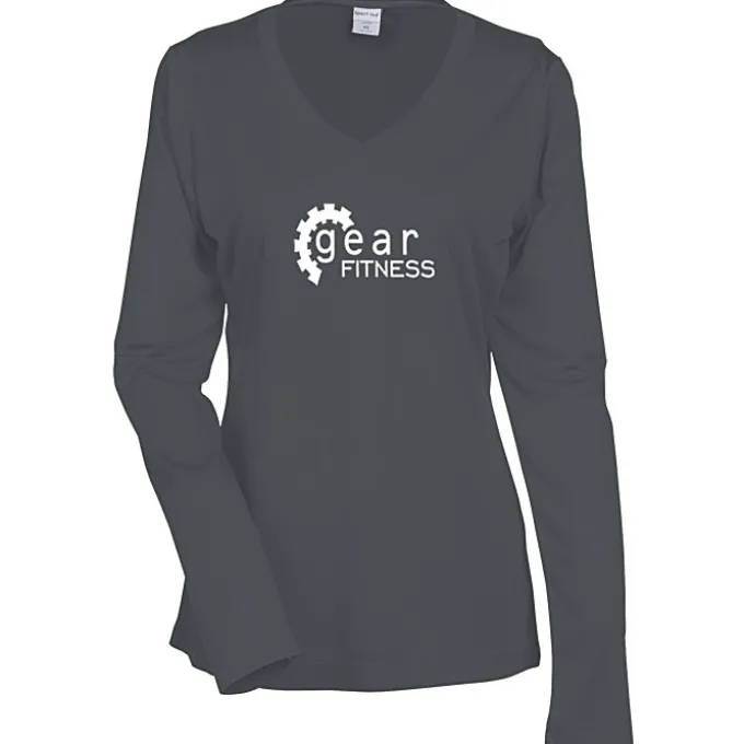 Contender Athletic LS V-Neck T-Shirt - Ladies' - Screen