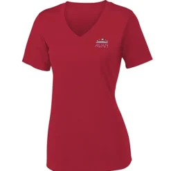 Contender Athletic V-Neck T-Shirt - Ladies' - Embroidered