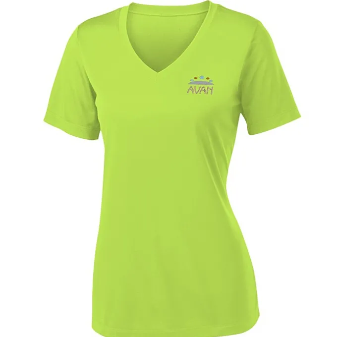 Contender Athletic V-Neck T-Shirt - Ladies' - Embroidered