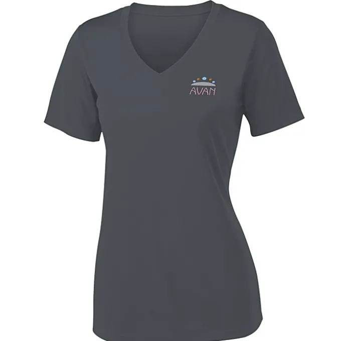 Contender Athletic V-Neck T-Shirt - Ladies' - Embroidered