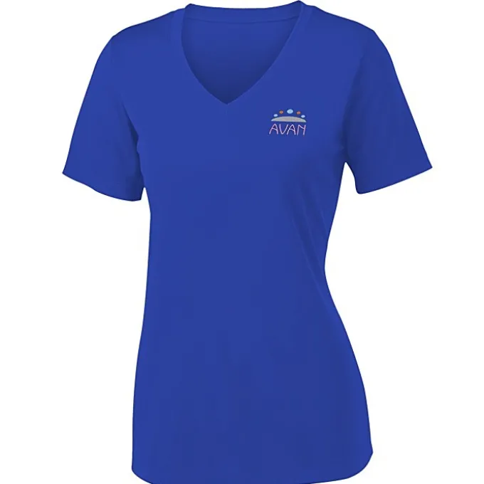 Contender Athletic V-Neck T-Shirt - Ladies' - Embroidered