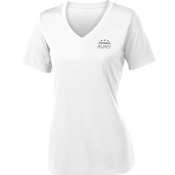 Contender Athletic V-Neck T-Shirt - Ladies' - Embroidered