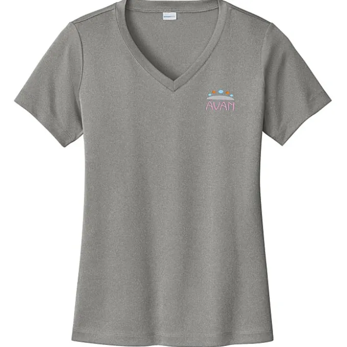 Contender Athletic V-Neck T-Shirt - Ladies' - Embroidered