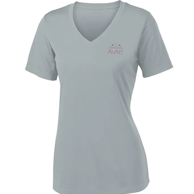 Contender Athletic V-Neck T-Shirt - Ladies' - Embroidered