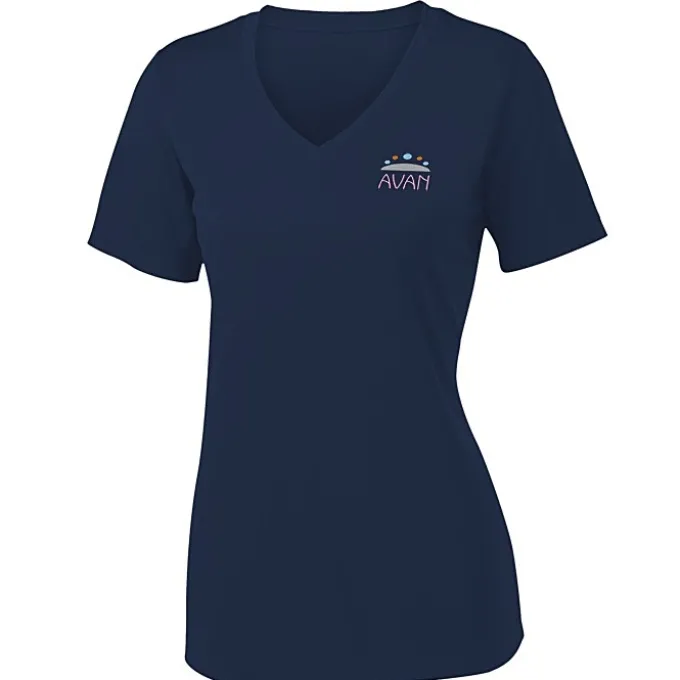 Contender Athletic V-Neck T-Shirt - Ladies' - Embroidered