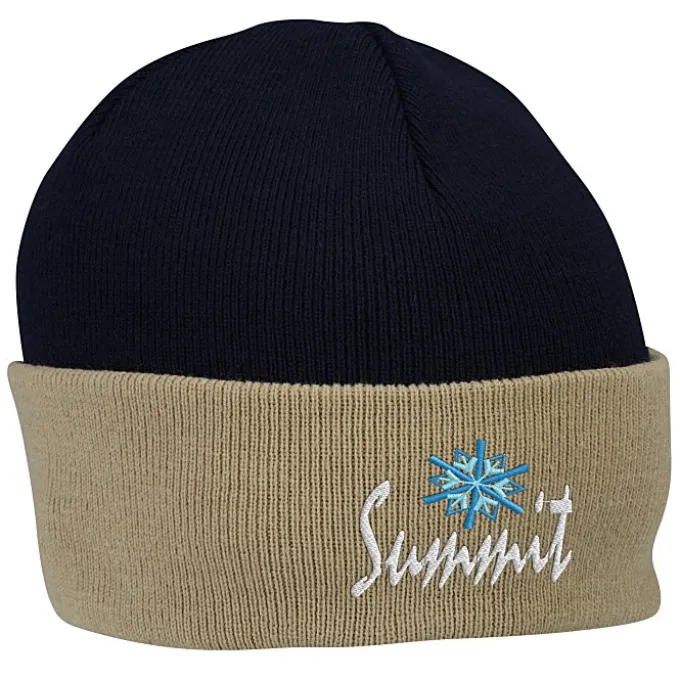 Contrast Cuff Knit Beanie