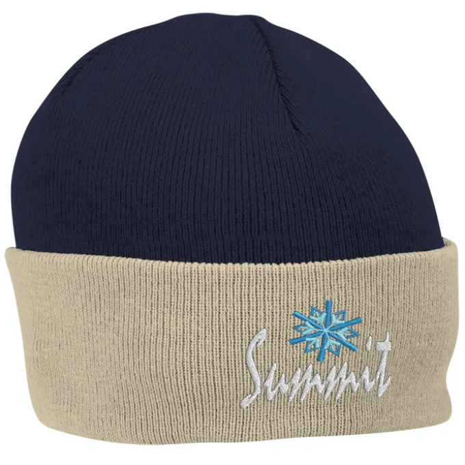 Contrast Cuff Knit Beanie