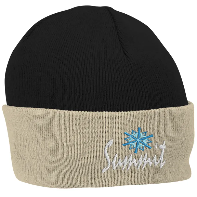 Contrast Cuff Knit Beanie