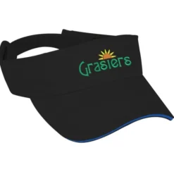Contrast Peak Twill Visor - 24 hr