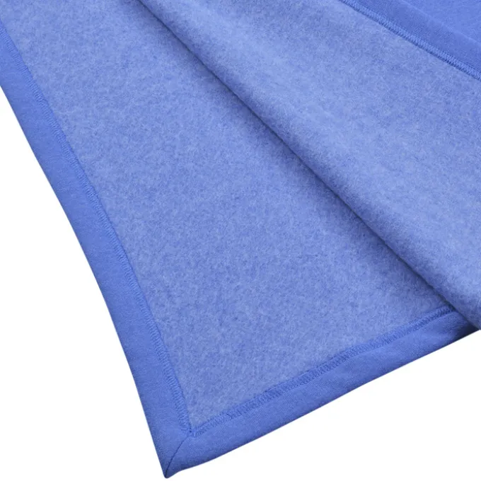 Core Fleece Sweatshirt Blanket - 65 inches x 80 inches - Laser Engraved Patch