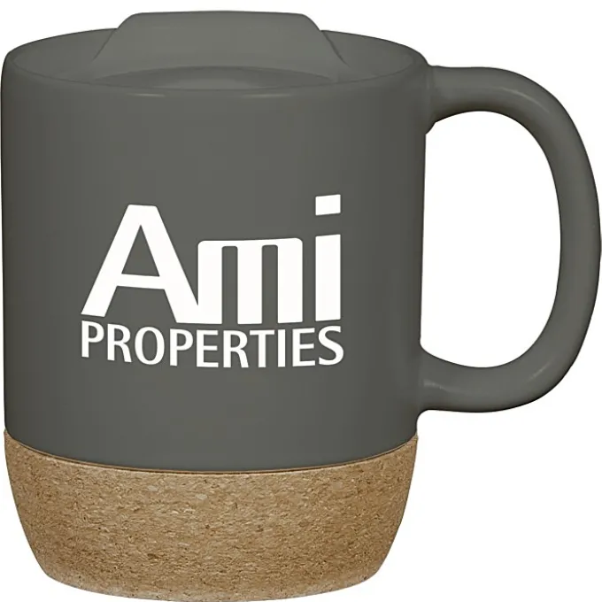 Cork Bottom Ceramic Mug - 12 oz