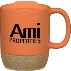 Cork Bottom Ceramic Mug - 12 oz