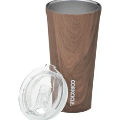 Corkcicle Vacuum Tumbler - 16 oz - Wood - Laser Engraved