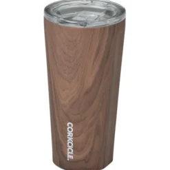 Corkcicle Vacuum Tumbler - 16 oz - Wood - Laser Engraved