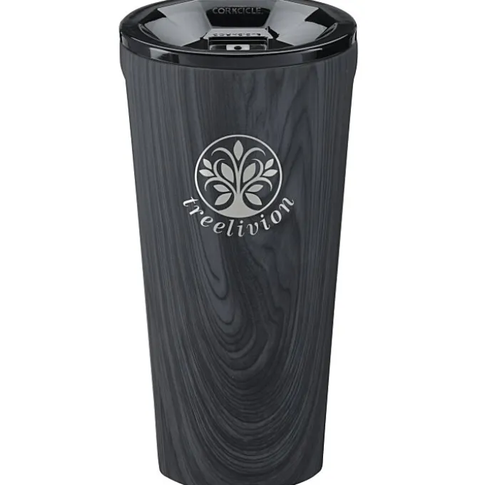 Corkcicle Vacuum Tumbler - 16 oz - Wood - Laser Engraved