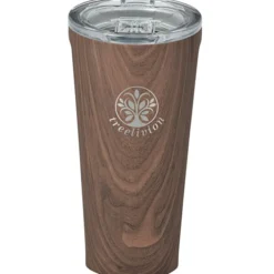 Corkcicle Vacuum Tumbler - 16 oz - Wood - Laser Engraved - 24 hr