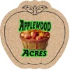 Cork Coaster - Apple - Full Color