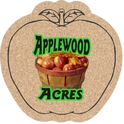 Cork Coaster - Apple - Full Color