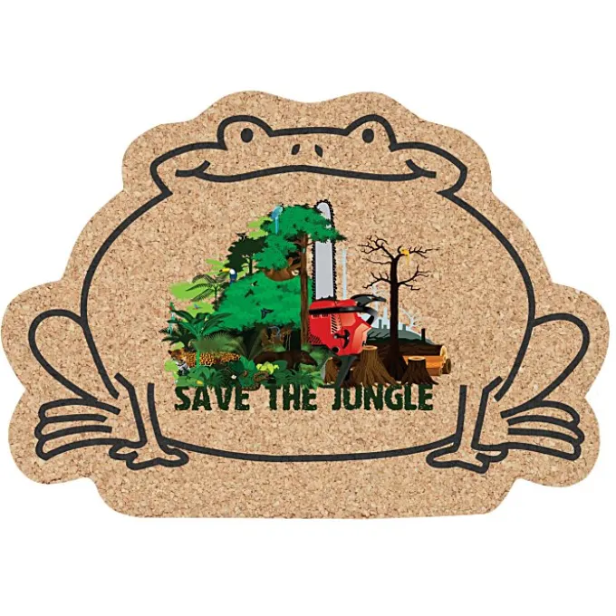 Cork Coaster - Frog - Full Color