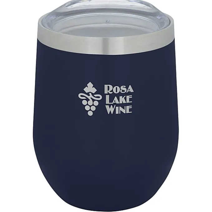 Corzo Vacuum Insulated Wine Cup - 12 oz - Laser Engraved