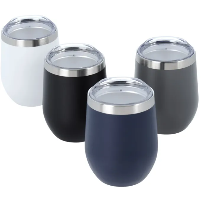 Corzo Vacuum Insulated Wine Cup - 12 oz - Laser Engraved
