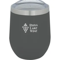 Corzo Vacuum Insulated Wine Cup - 12 oz. - Laser Engraved - 24 hr