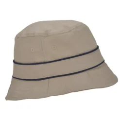 Cotton Bucket Hat with Trim