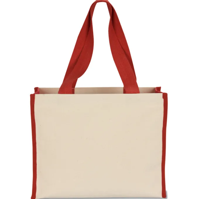 Cotton Gusset 14-oz Accent Box Tote