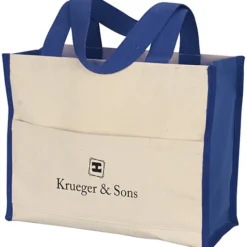 Cotton Gusset 14-oz Accent Box Tote - 24 hr