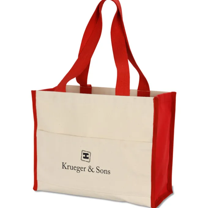 Cotton Gusset 14-oz Accent Box Tote - 24 hr