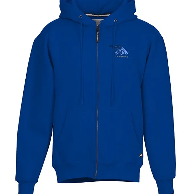 Cotton Rich Zip Front Hoodie - Embroidered