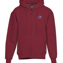 Cotton Rich Zip Front Hoodie - Embroidered