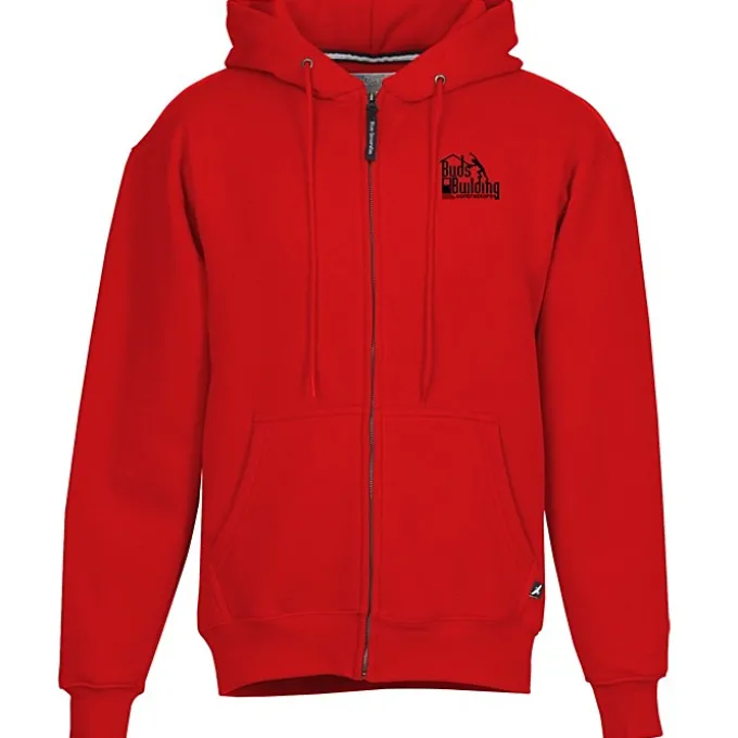 Cotton Rich Zip Front Hoodie - Screen