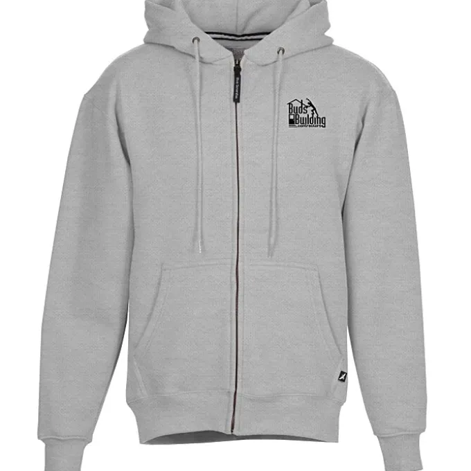 Cotton Rich Zip Front Hoodie - Screen