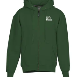 Cotton Rich Zip Front Hoodie - Screen