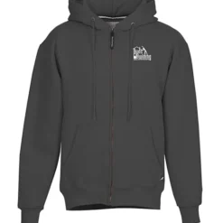 Cotton Rich Zip Front Hoodie - Screen