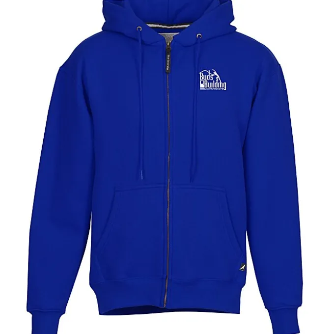 Cotton Rich Zip Front Hoodie - Screen