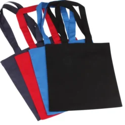 Cotton Sheeting Colored Economy Tote - 12 1/2 inches x 12 inches - Full Color