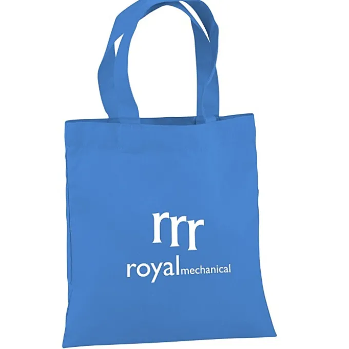 Cotton Sheeting Colored Economy Tote - 9 1/2 inches x 9 inches - 24 hr