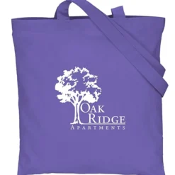 Cotton Sheeting Colored Economy Tote - 15 1/2 inches x 15 inches - 24 hr