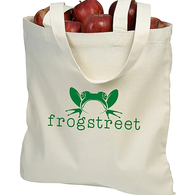 Cotton Sheeting Natural Economy Tote - 15 1/2 inches x 15 inches - 24 hr