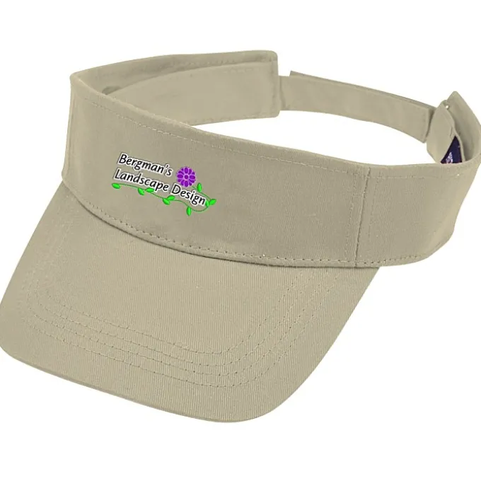 Cotton Twill Lightweight Visor - Embroidered