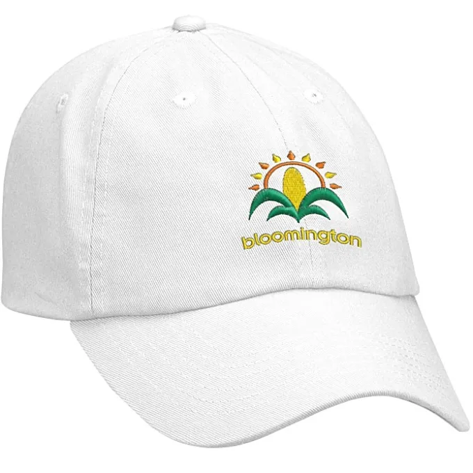 Cotton Washed Cap - Solid - Embroidered